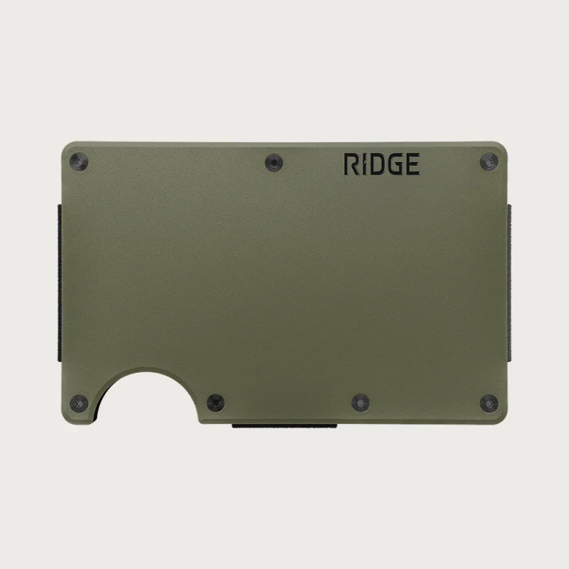 Ridge Wallet - Matte Olive