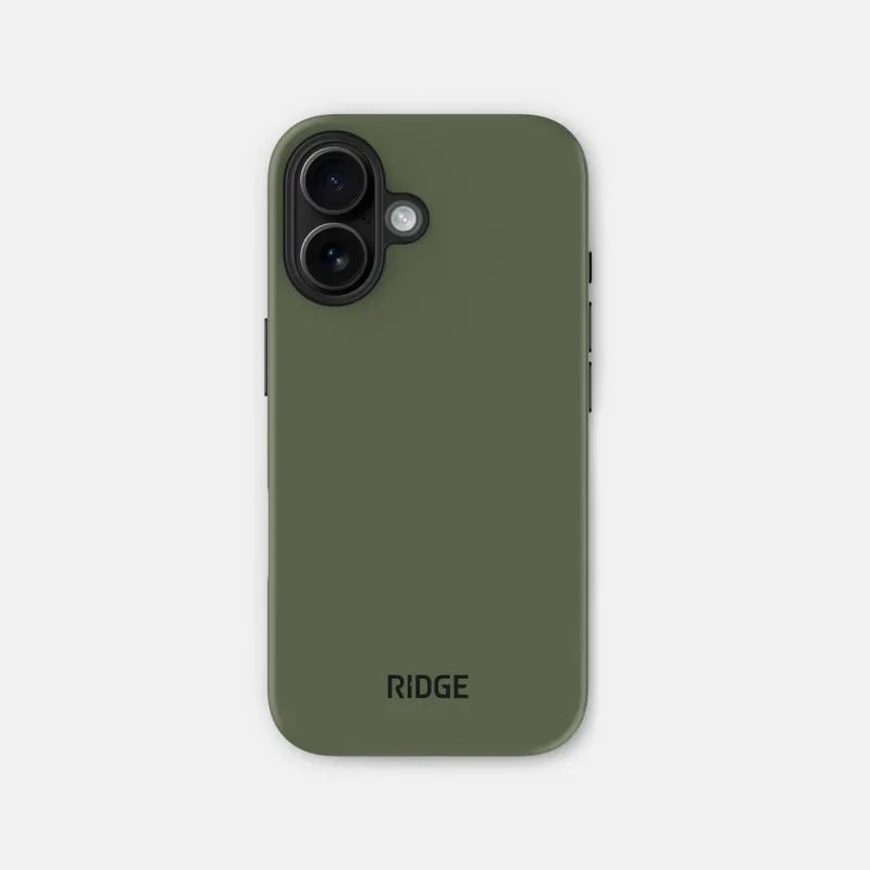Ridge Phone Case - Matte Olive - iPhone 16