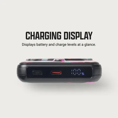 Ridge Power Bank - 10k mAh - Neon Tiger