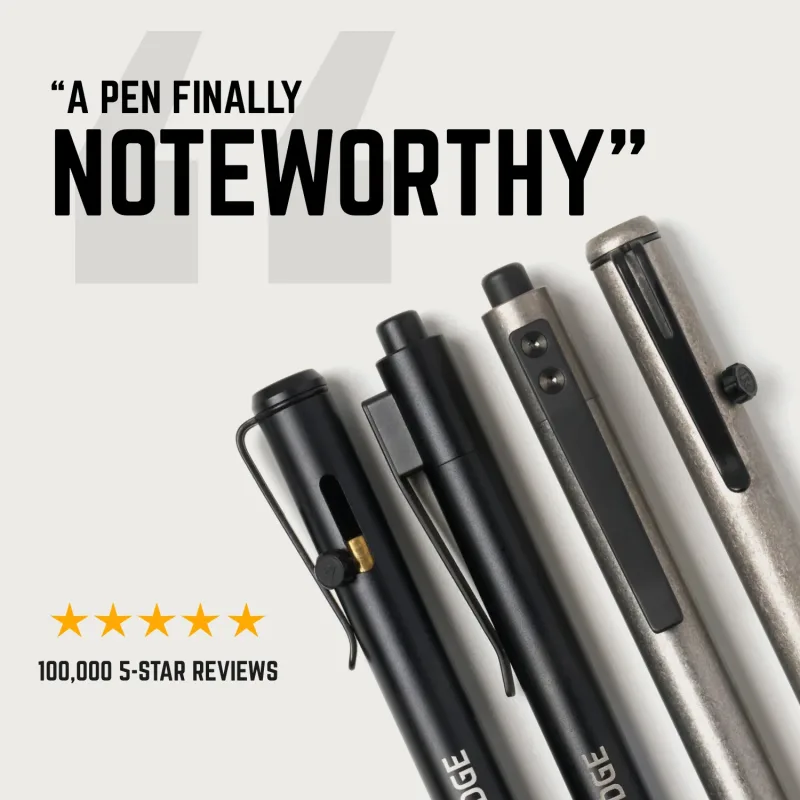 Ridge Bolt Action Pen - Basecamp Orange