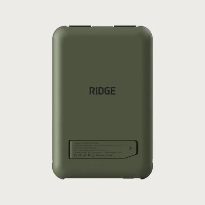 Ridge Power Bank - 10k mAh - Matte Olive