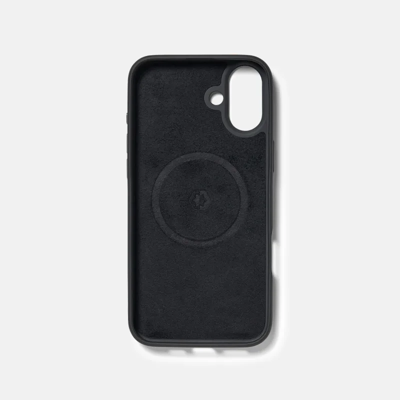 Ridge Phone Case - Midnight Black Leather - iPhone 16 Plus