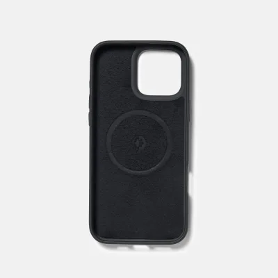 Ridge Phone Case - Midnight Black Leather - iPhone 16 Pro Max