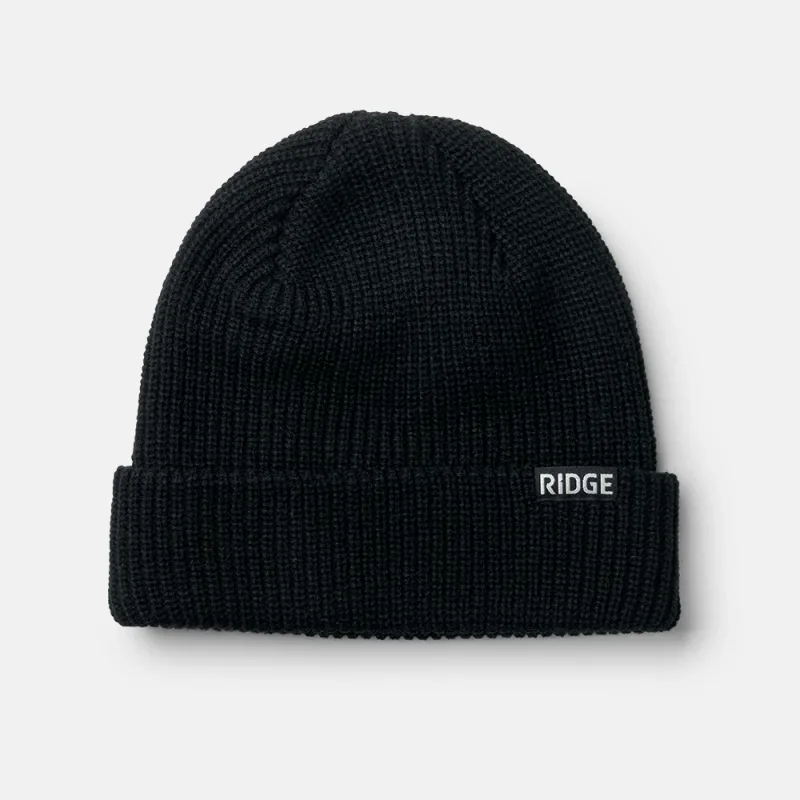 Ridge Classic Cuffed Beanie - Royal Black