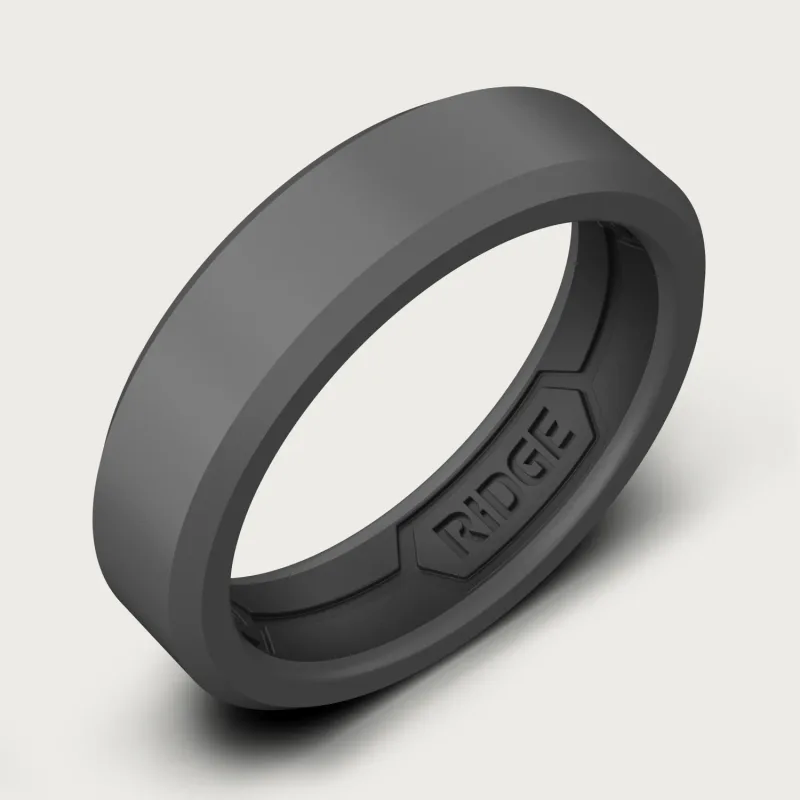 6mm Silicone Ring Set - Gunmetal