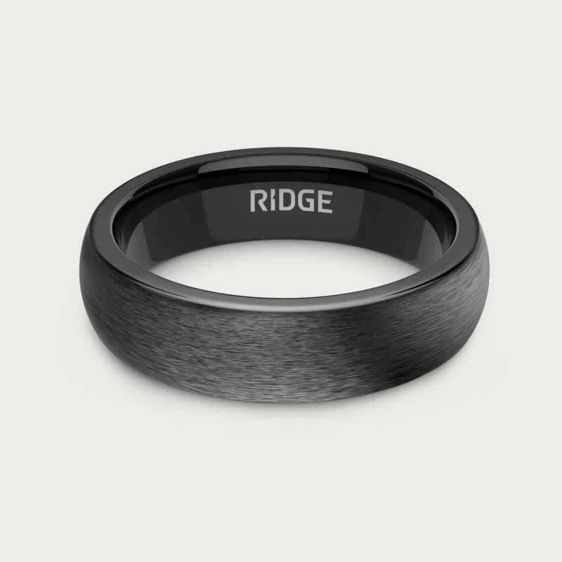 6mm Rounded Ring Set - Gunmetal